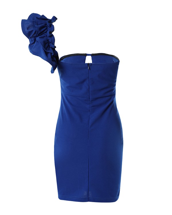 Flutter Sleeve Cutout Front Party Dress