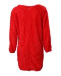 Beaded Decor V-Neck Fluffy Casual Dress
