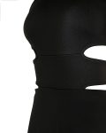 Criss Cross Backless Split Hem Jumpsuit