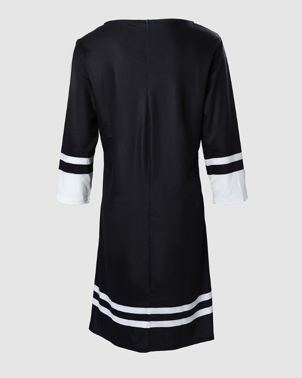 Christmas Tree Print Casual Dress